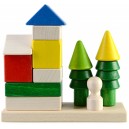 Пірамідка-конструктор "Будиночок у лісі" (в коробці)